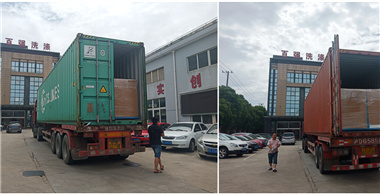 印度采購的工業(yè)洗衣機等百強洗滌設備今日發(fā)貨